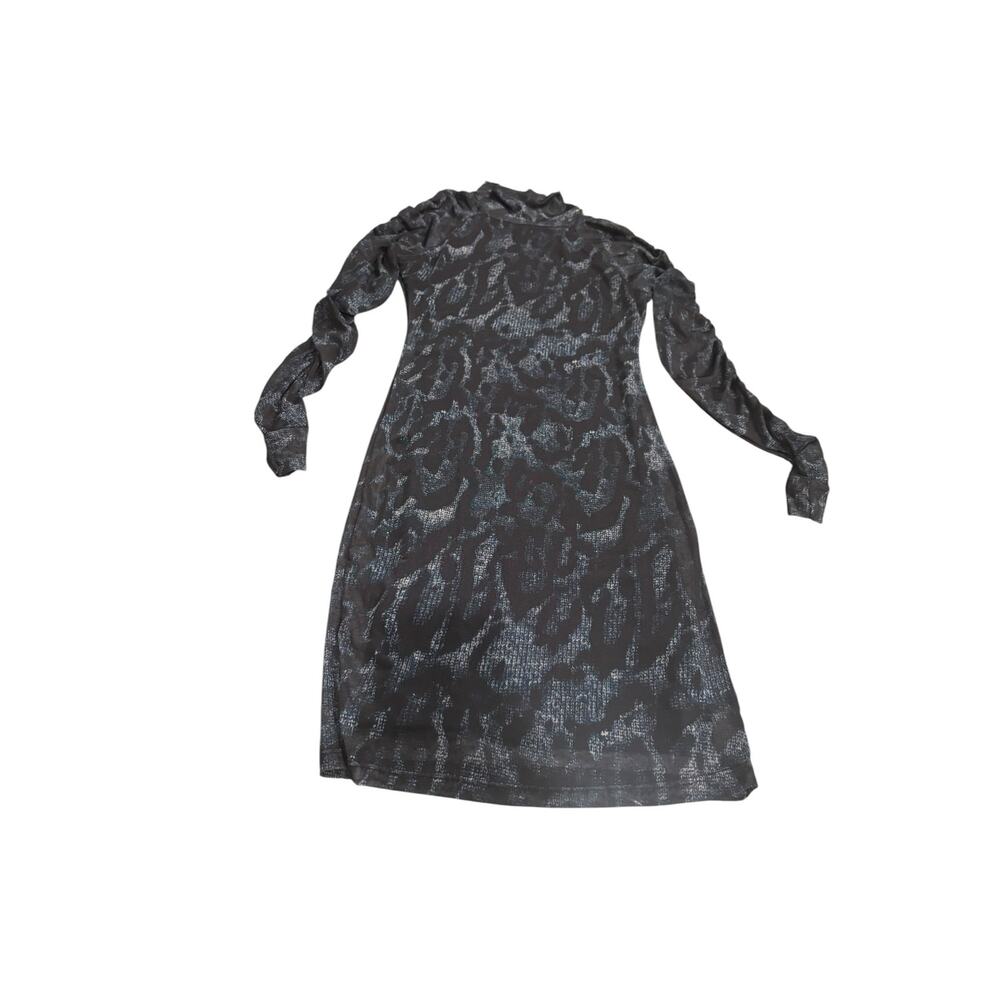 John John Blue Snakeskin Print Dress Size S